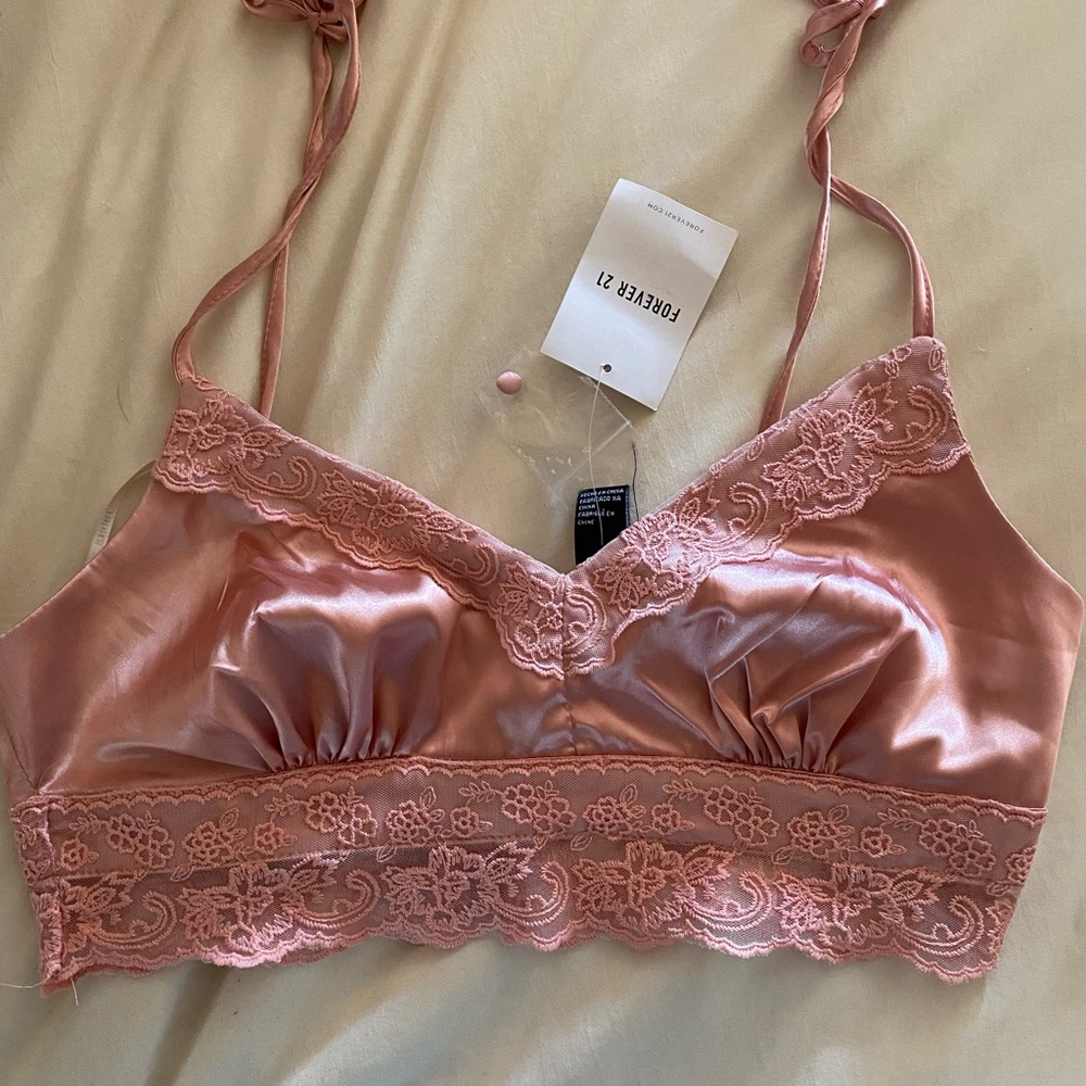 Pink tie top